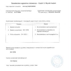 świadectwo instytutu spawalnictwa